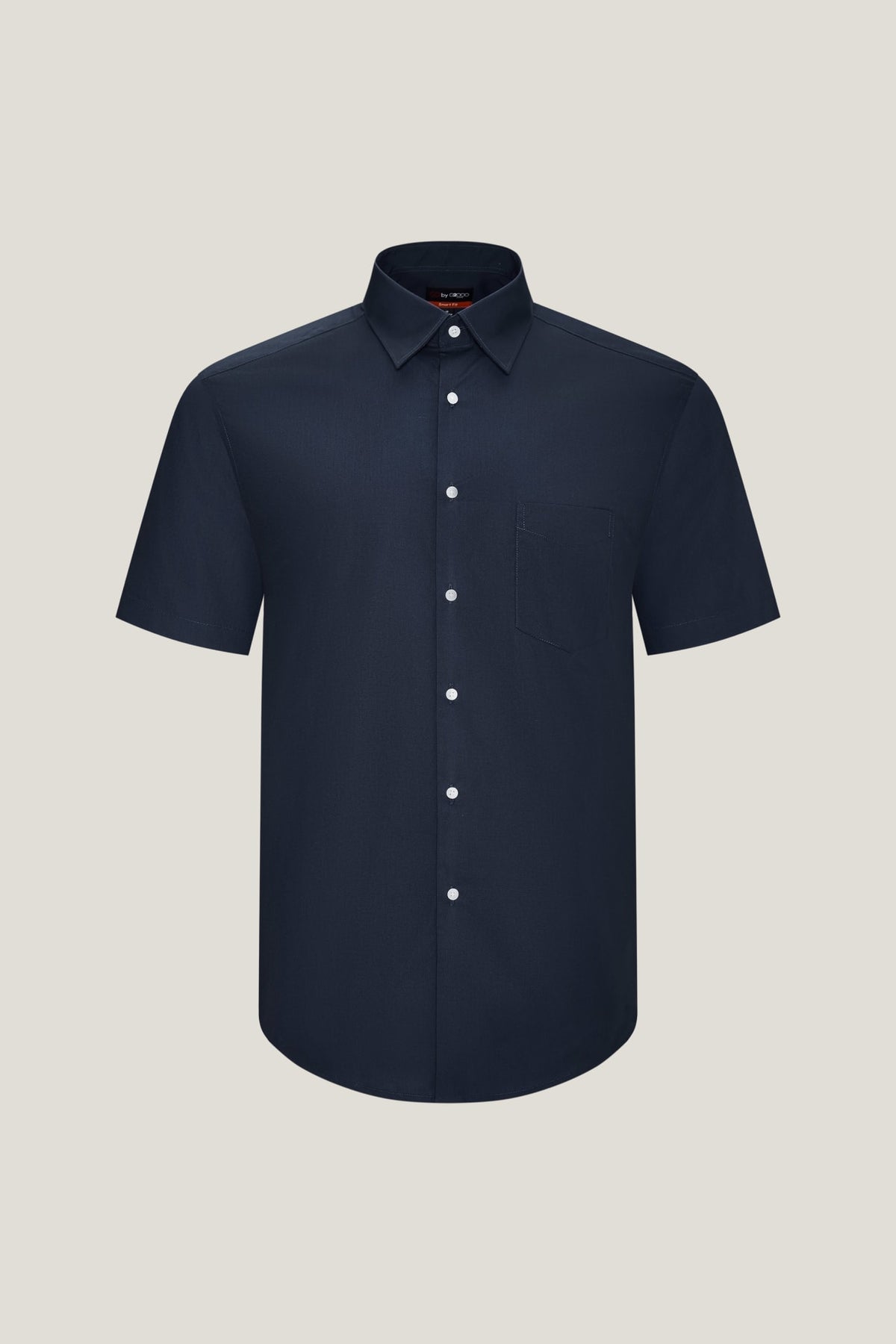 G2000 Shirts Non-Iron Easy Care Poplin Smart Fit Short Sleeve Shirt Peacoat Smart