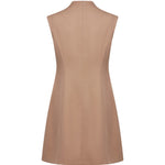 G2000 Dresses Metallic Button Mock Neck Dress