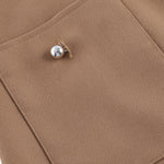G2000 Dresses Metallic Button Mock Neck Dress