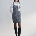 G2000 Dresses Tweed Pinafore Dress Midnight Velvet Regular
