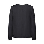 G2000 Shirts & Tops Dotted Print Ruffled V-Neck Blouse
