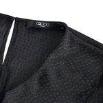 G2000 Shirts & Tops Dotted Print Ruffled V-Neck Blouse