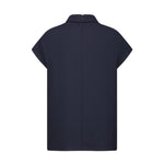 G2000 Shirts & Tops Crepe Stand Collar Blouse With Tie Detail
