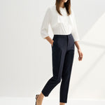 G2000 Pant Suits Water & Oil Repellent Plainweave Ankle Cigarette Pants Midnight Velvet Regular