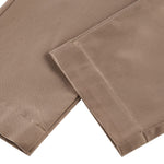 G2000 Pants Cotton Blend Spandex Satin Cropped Cigarette Pants With Elastic Waistband