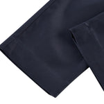 G2000 Pants Cotton Blend Spandex Satin Cropped Cigarette Pants With Elastic Waistband