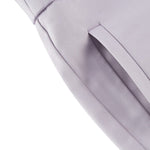 G2000 Pants Cotton Blend Spandex Satin Cropped Cigarette Pants With Elastic Waistband