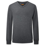 G2000 Shirts & Tops Pure Wool V Neck Sweater Lichen Gray Smart