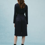 G2000 Dresses Pleated Satin Wrap Dress