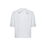 G2000 Shirts & Tops Crepe Mock Neck Short Sleeve Blouse