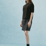 G2000 Shirts & Tops Crepe Mock Neck Short Sleeve Blouse