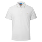 G2000 Polos Non-Iron Pure Cotton Shirt Collar Polo Tee with Logo Pure White Smart