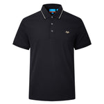 G2000 Polos Non-Iron Pure Cotton Shirt Collar Polo Tee with Logo Mystic Cerulean Smart
