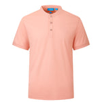 G2000 Polos Non-Iron Pure Cotton Stand Collar Polo Tee Whispering Linen Smart