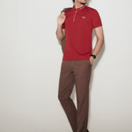 G2000 Polos Super Light Mercerized Cotton Pique Stand Collar Polo Tee with Logo Copper Russet Smart