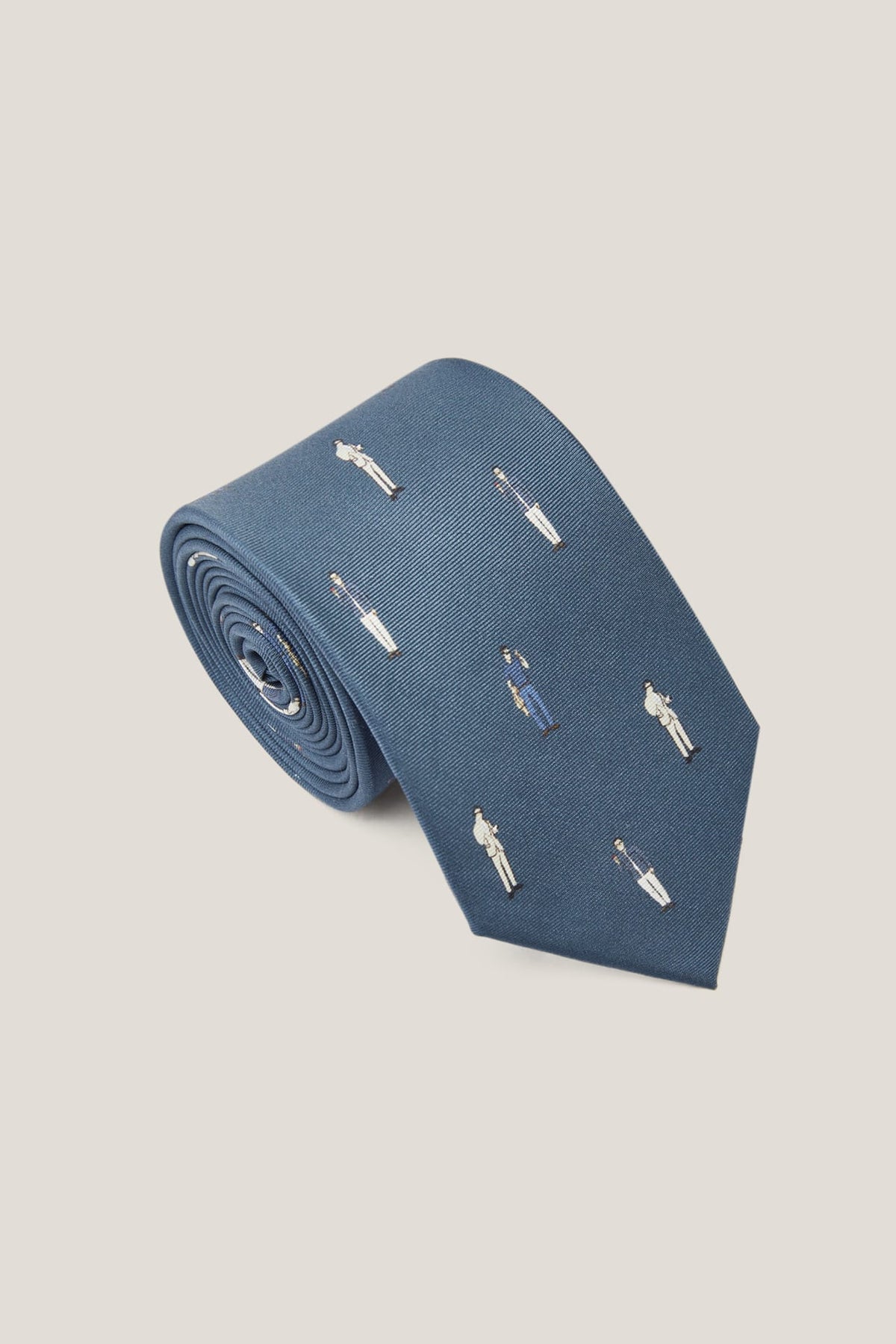 G2000 Neckties Silk Printed Pattern Tie Twilight Ink