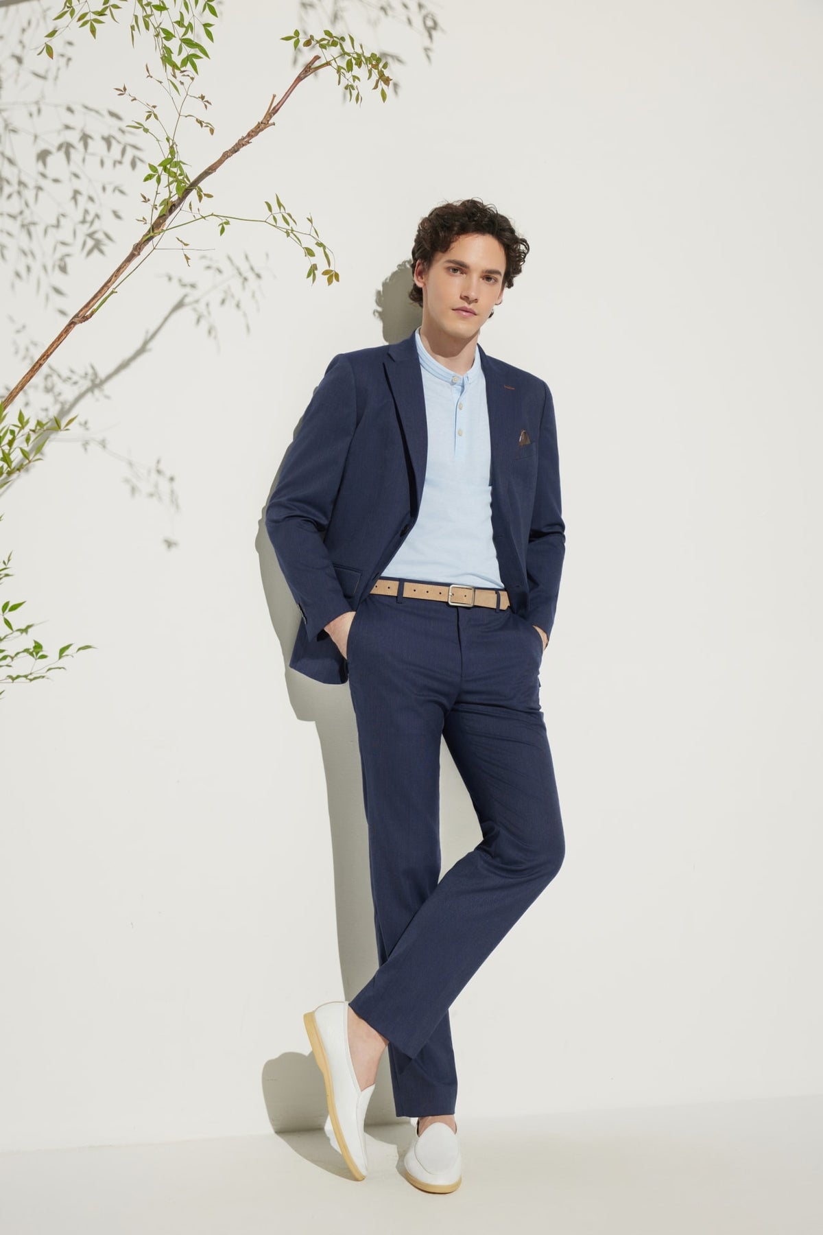 G2000 Suits Multi-Way Stretch Smart Fit Texture Suit Blazer