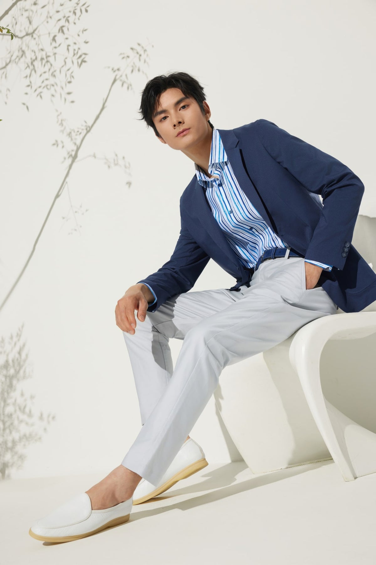 G2000 Suits Ribstop Relax Fit Casual Blazer
