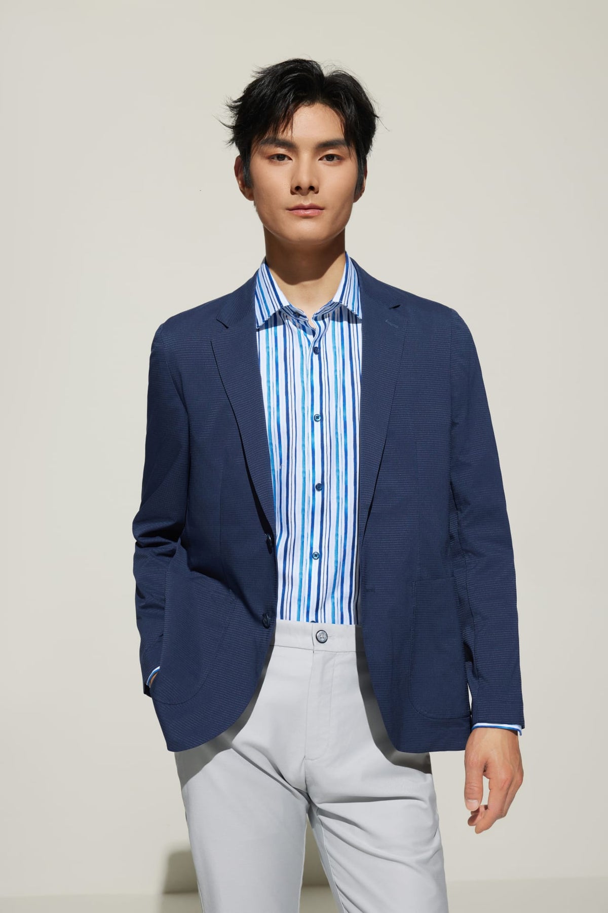 G2000 Suits Ribstop Relax Fit Casual Blazer