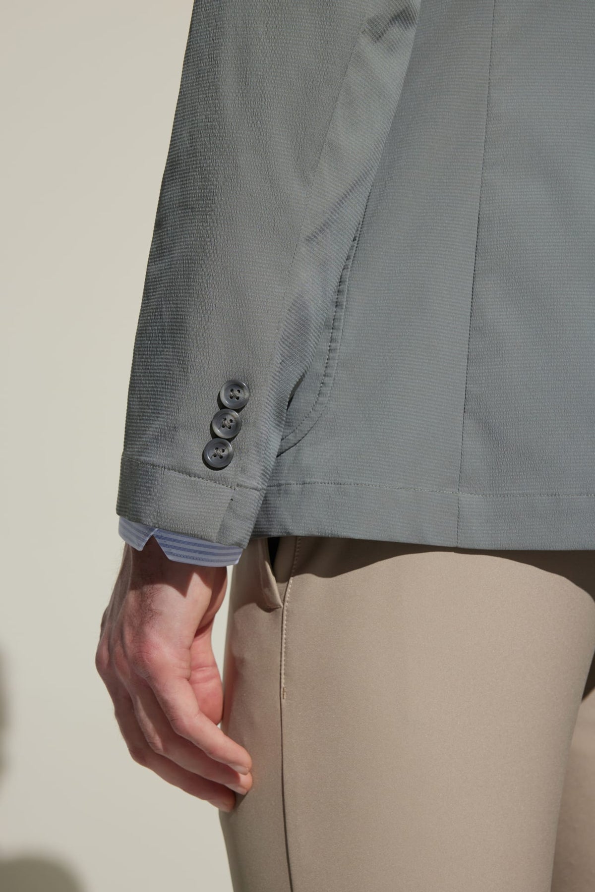 G2000 Suits Seersucker Relax Fit Casual Blazer