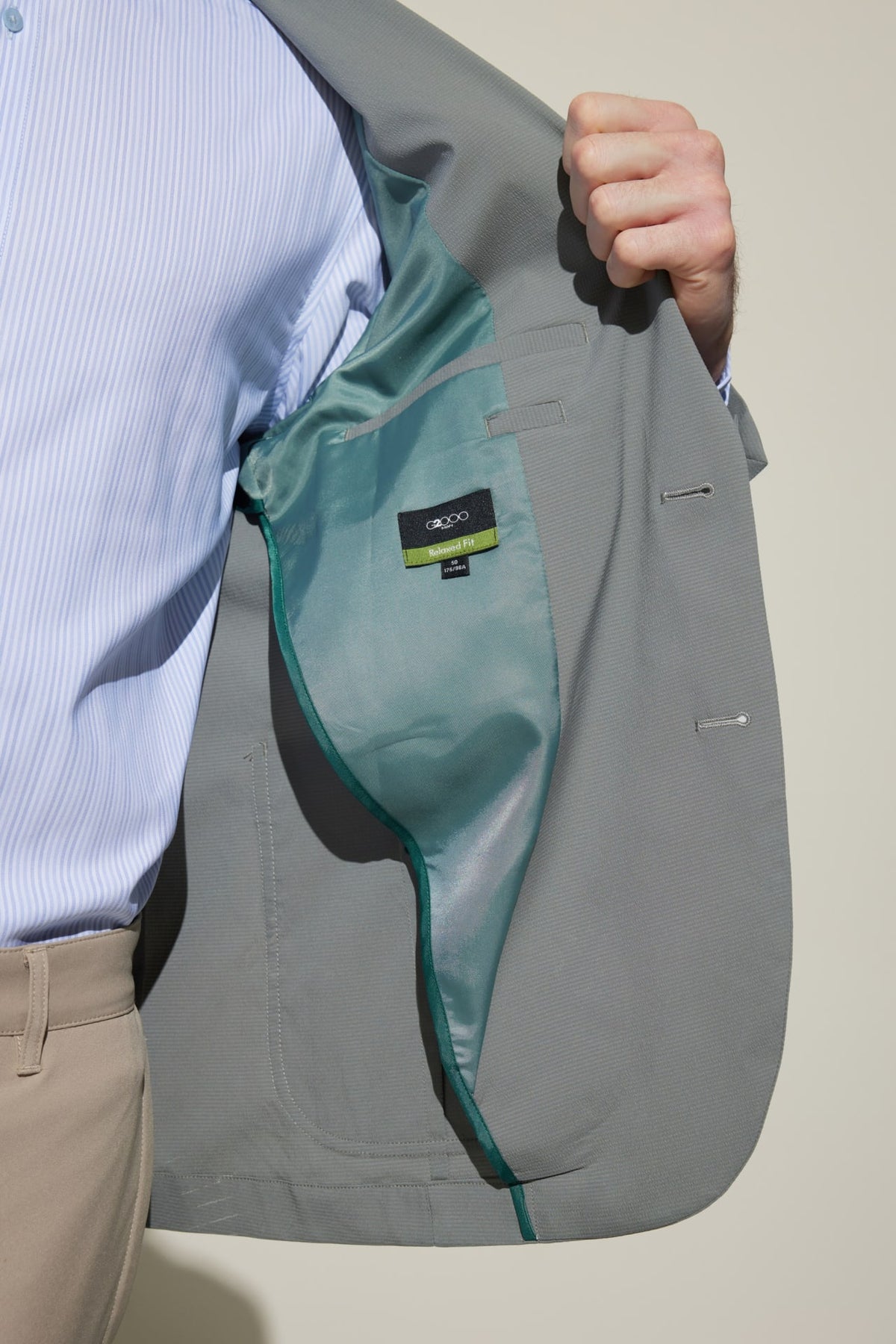G2000 Suits Seersucker Relax Fit Casual Blazer