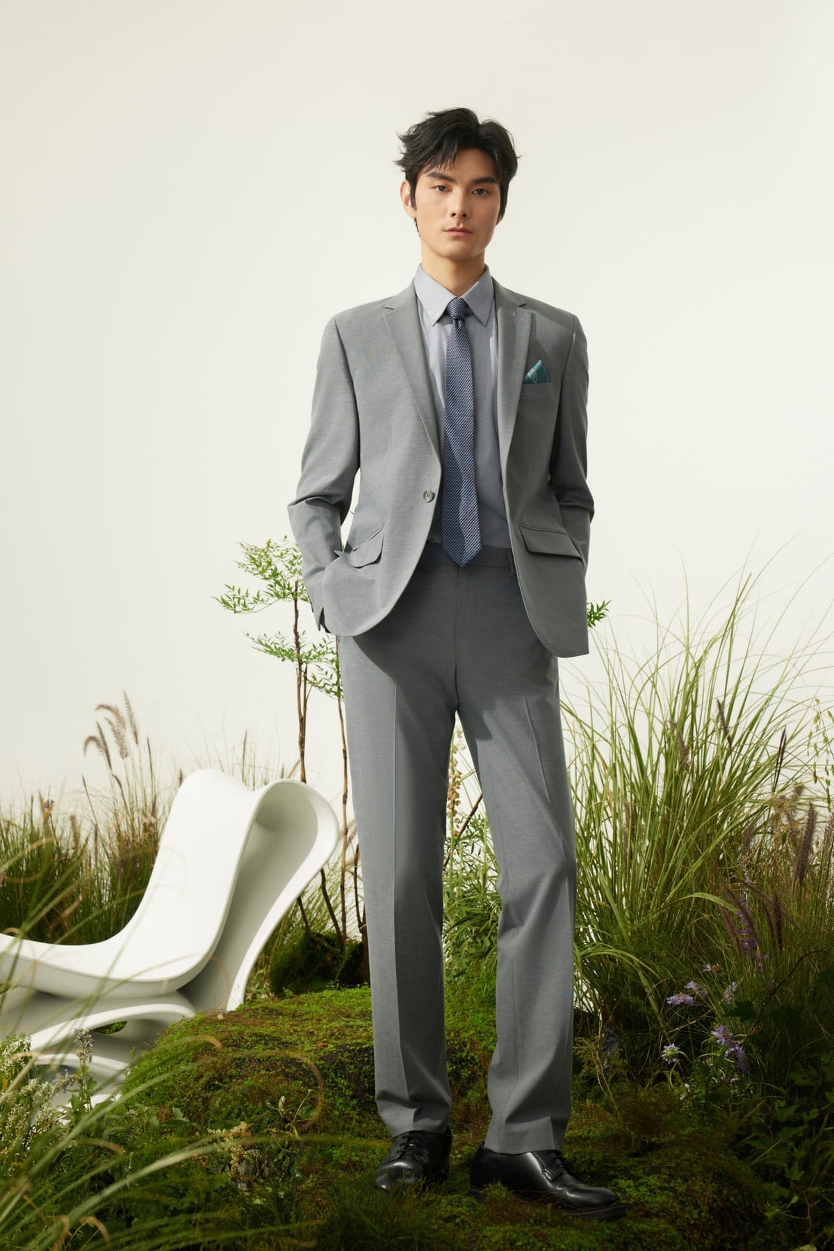 G2000 - Suits - Multi-Way Stretch Smart Fit Plain Weave Suit Blazer