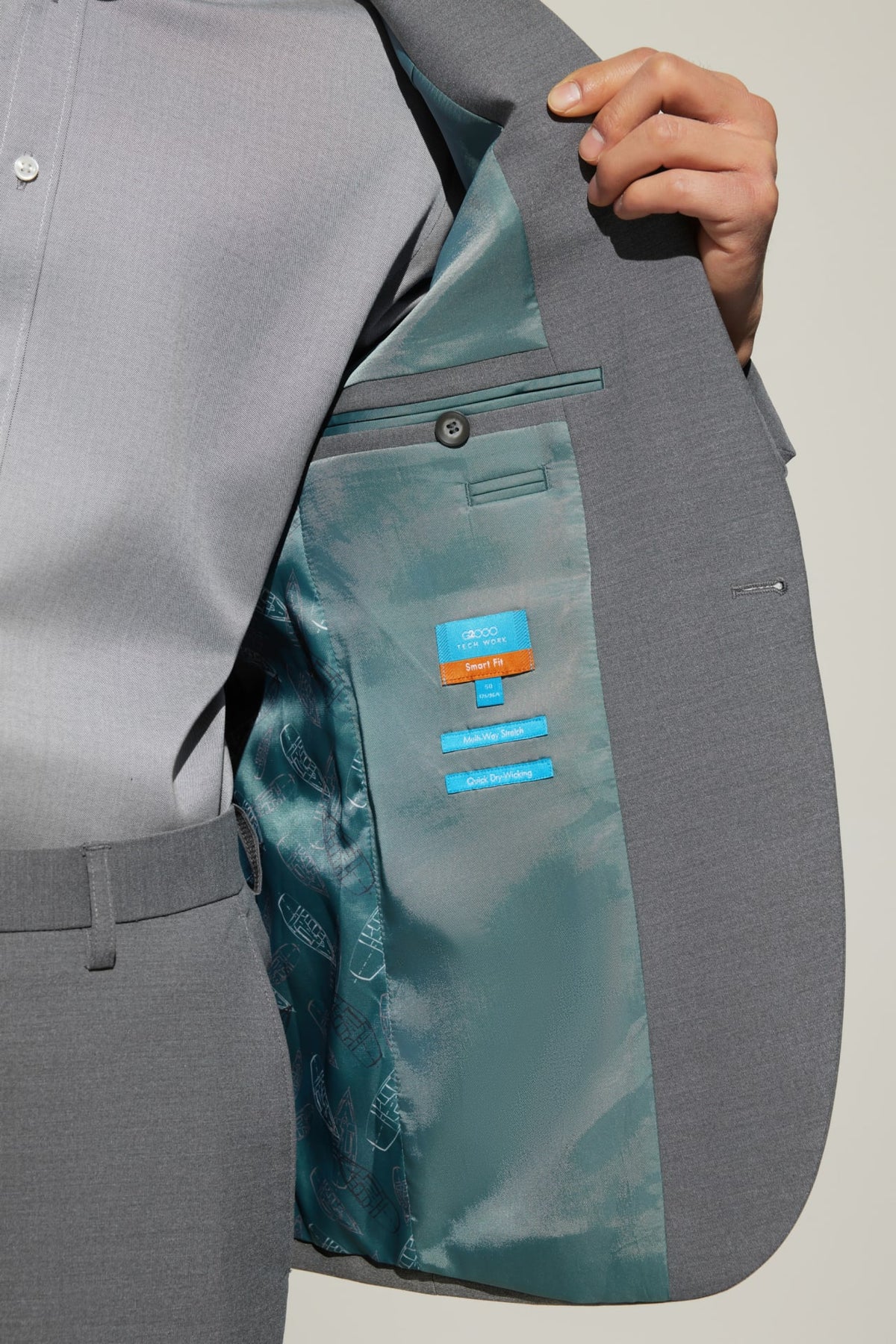 G2000 - Suits - Multi-Way Stretch Smart Fit Plain Weave Suit Blazer