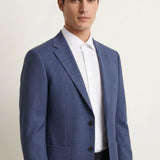 Quick Dry Wicking Poly Rayon Check Smart Fit Suit Blazer