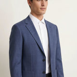 Quick Dry Wicking Poly Rayon Check Smart Fit Suit Blazer