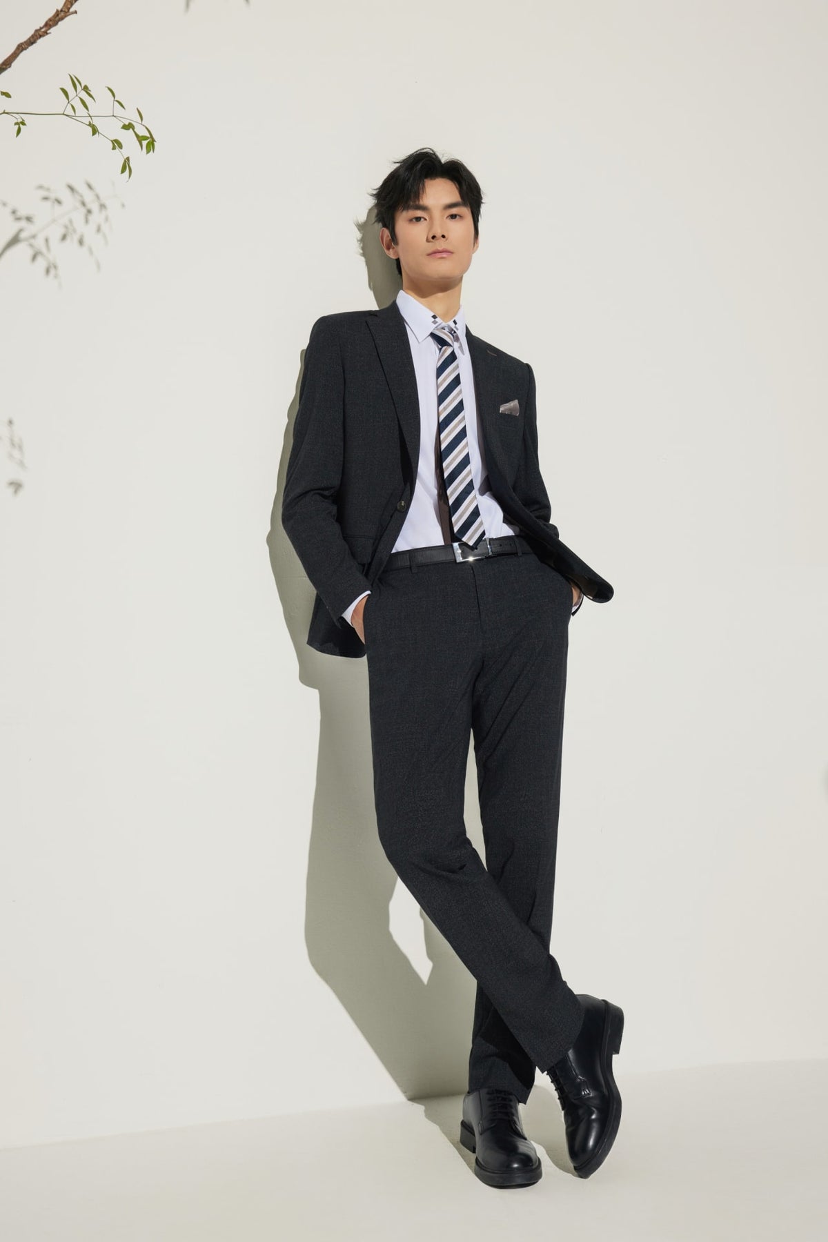 G2000 Suits Multi-Way Stretch Smart Fit Texture Suit Blazer