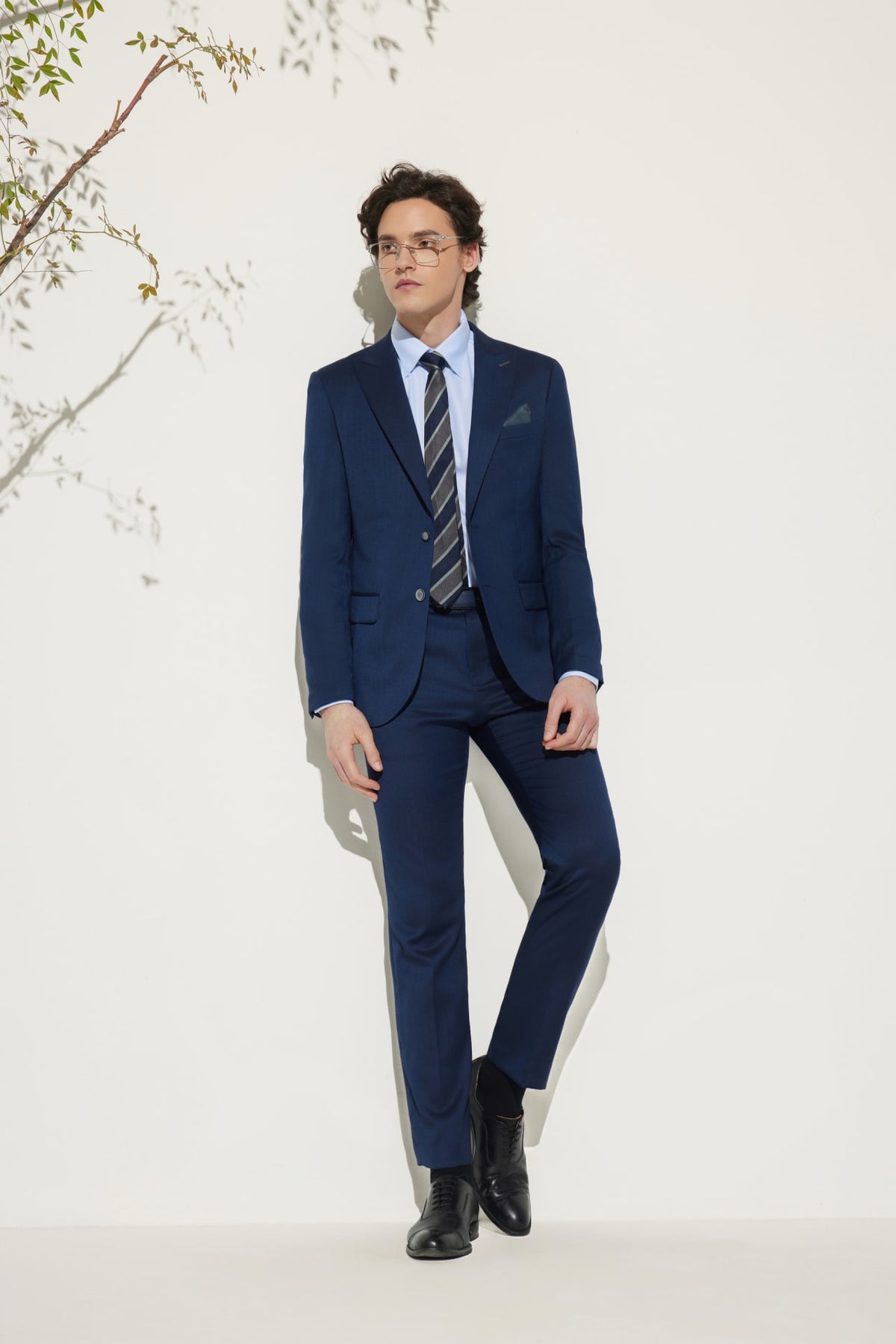 G2000 Suits Multi-Way Stretch Smart Fit Herringbone Suit Blazer