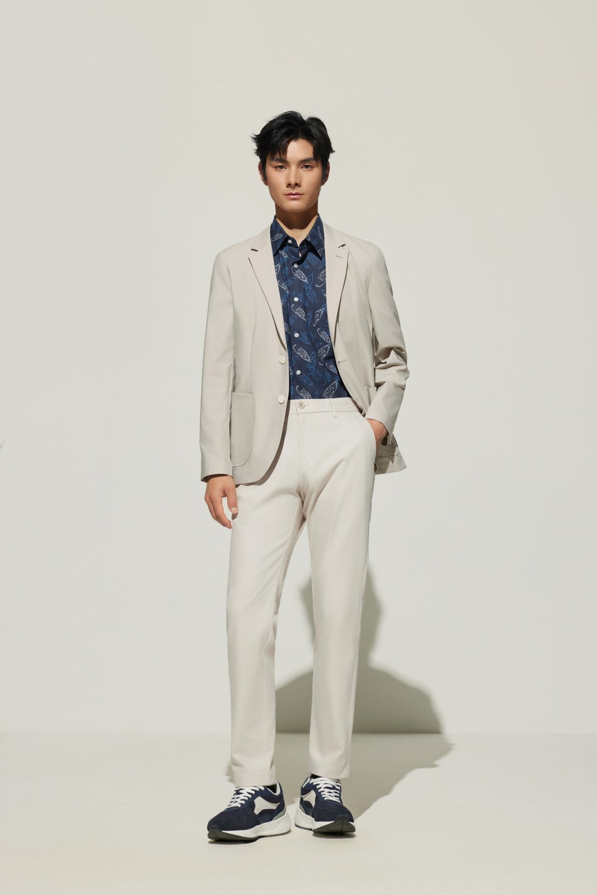 G2000 Suits Cotton Blend Relax Fit Casual Blazer Radiant Cantaloupe Relaxed
