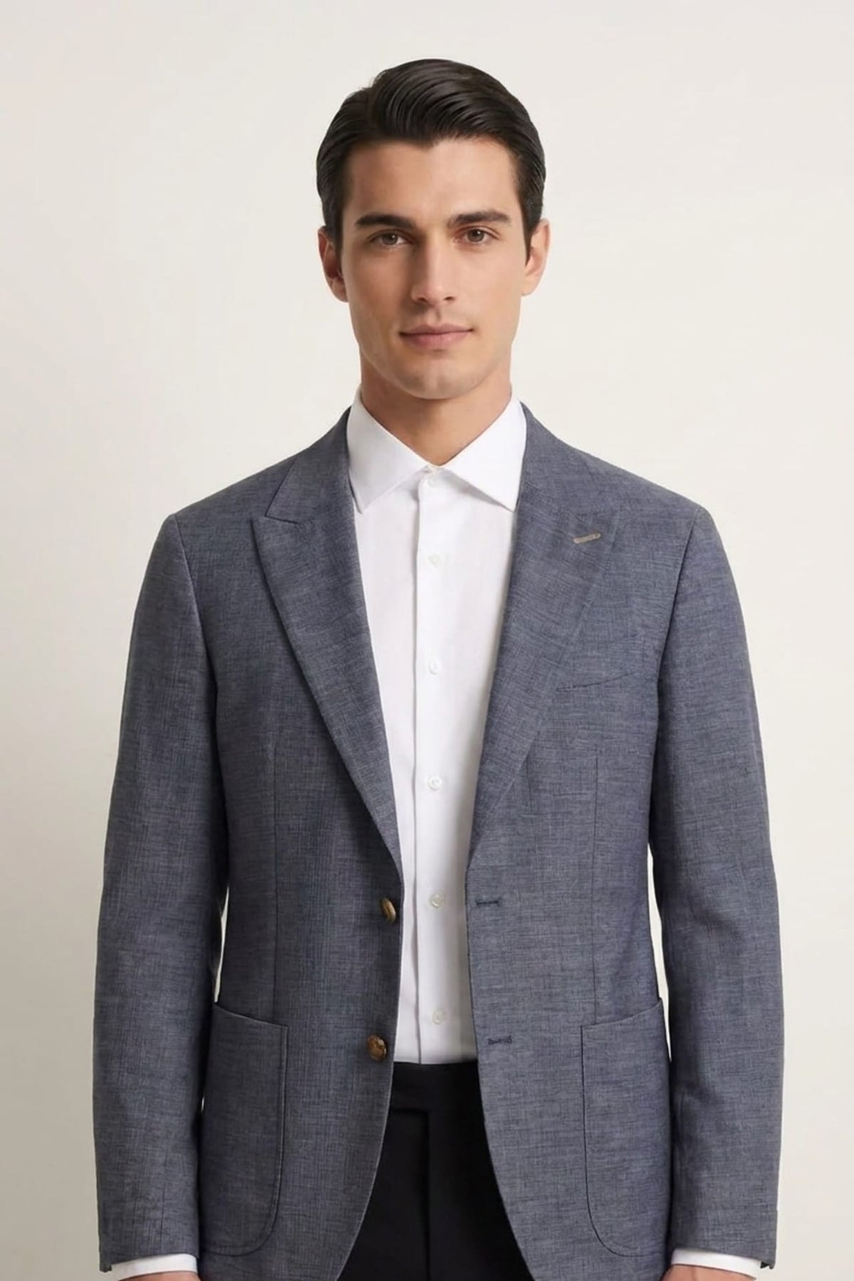 Tencel Relax Fit Jacquard Casual Blazer