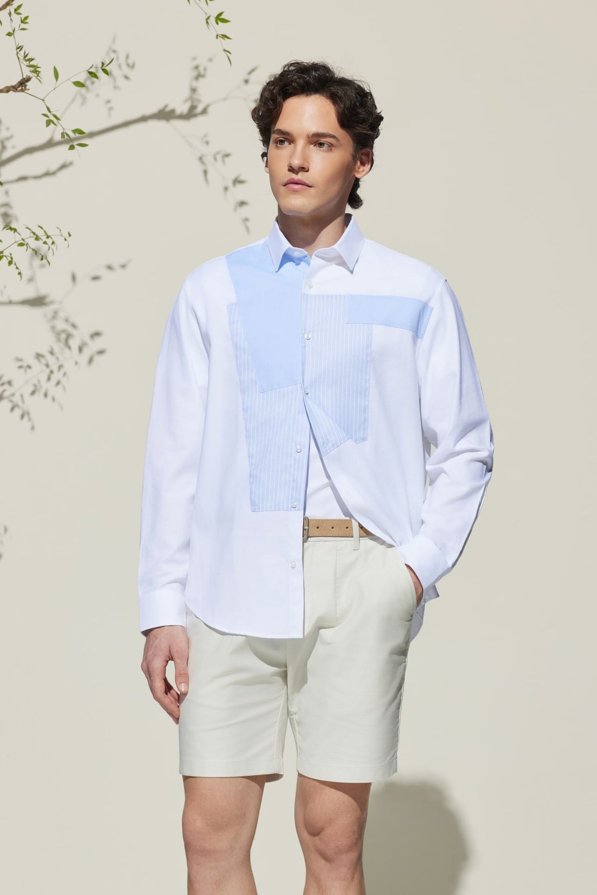 G2000 Shirts Cotton Oxford Comfort Fit Colour Blocking Casual Shirt