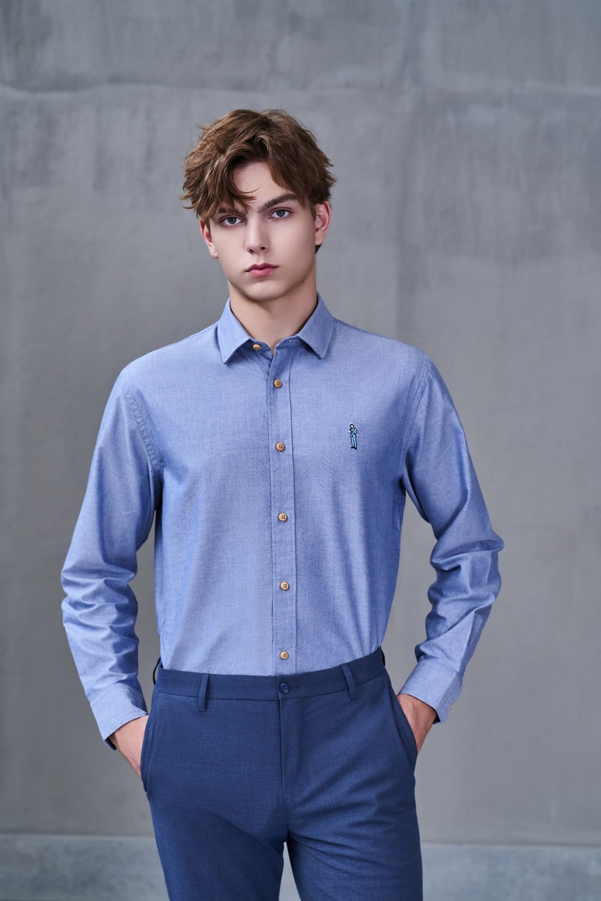 G2000 - Shirts - G2000 X Rodrigo Saldana Oxford Embroidery Casual Shirt
