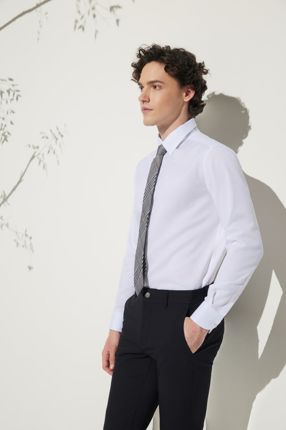 G2000 - Shirts - Non-Iron Premium Cotton Smart Fit Herringbone Shirt
