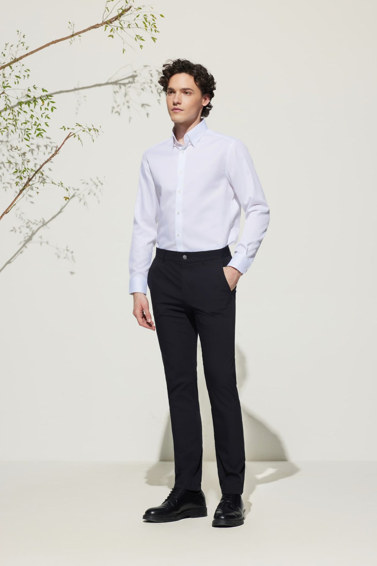 G2000 - Shirts - Non-Iron Premium Cotton Smart Fit Herringbone Shirt