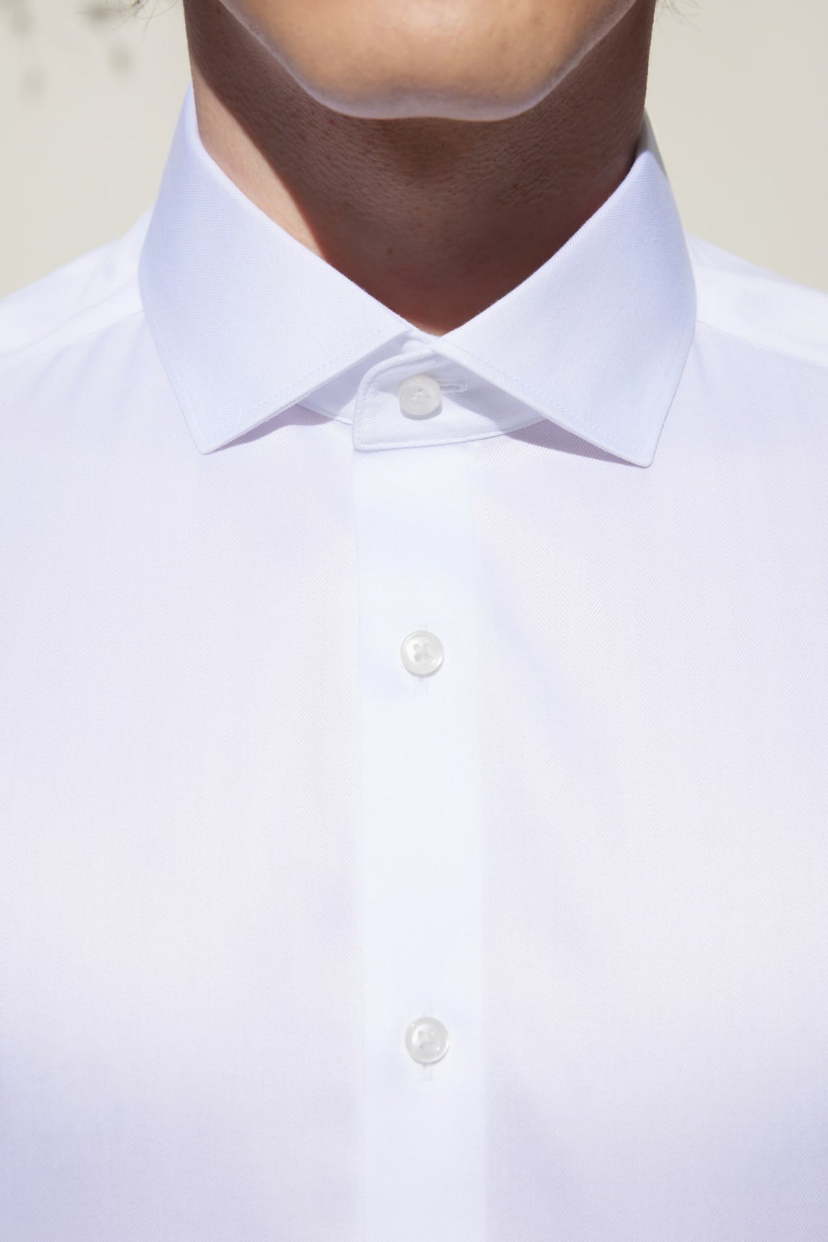 G2000 - Shirts - Non-Iron Premium Cotton Smart Fit Wide Herringbone Shirt