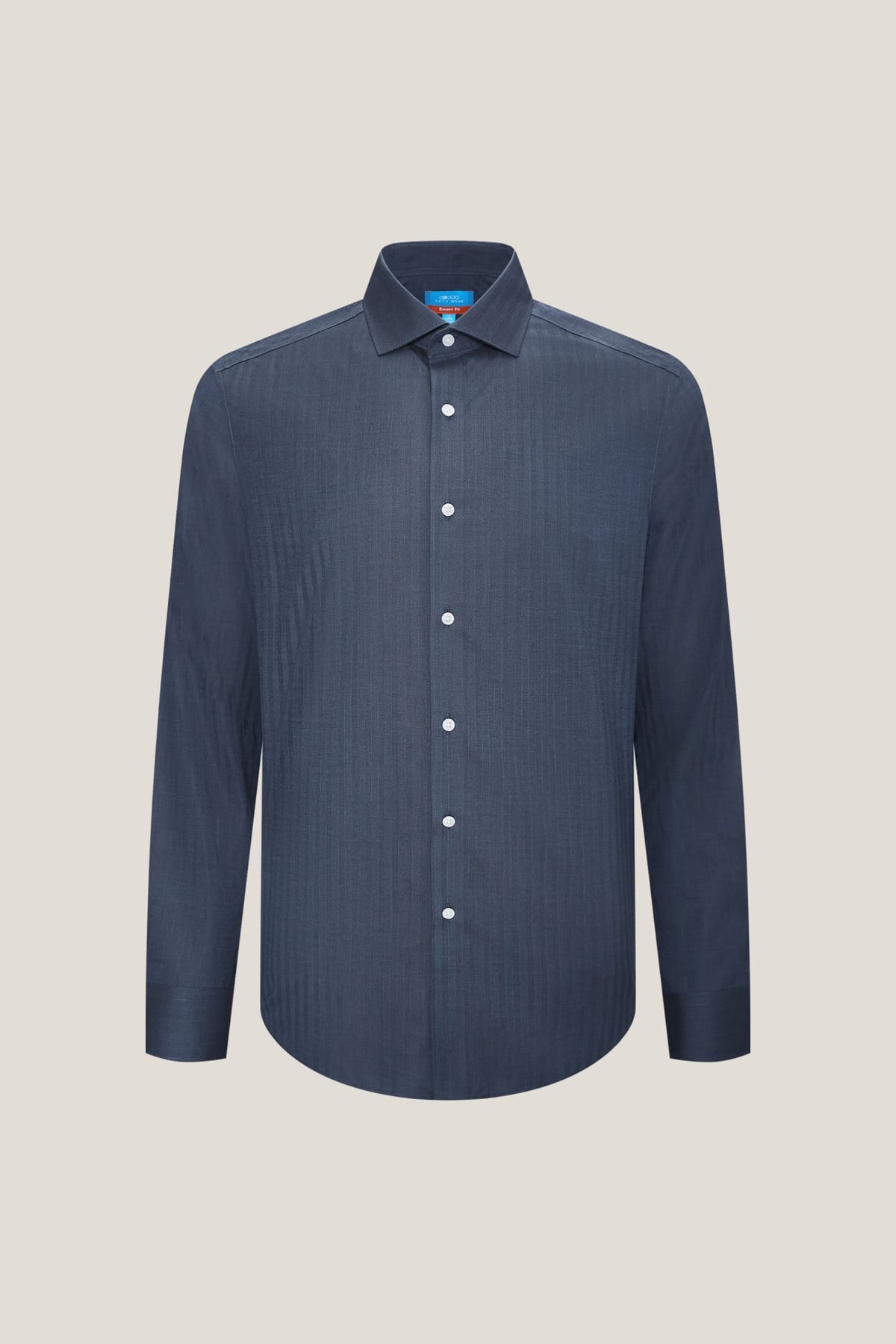 G2000 - Shirts - Non-Iron Premium Cotton Smart Fit Wide Herringbone Shirt - Enigmatic Teal - Smart