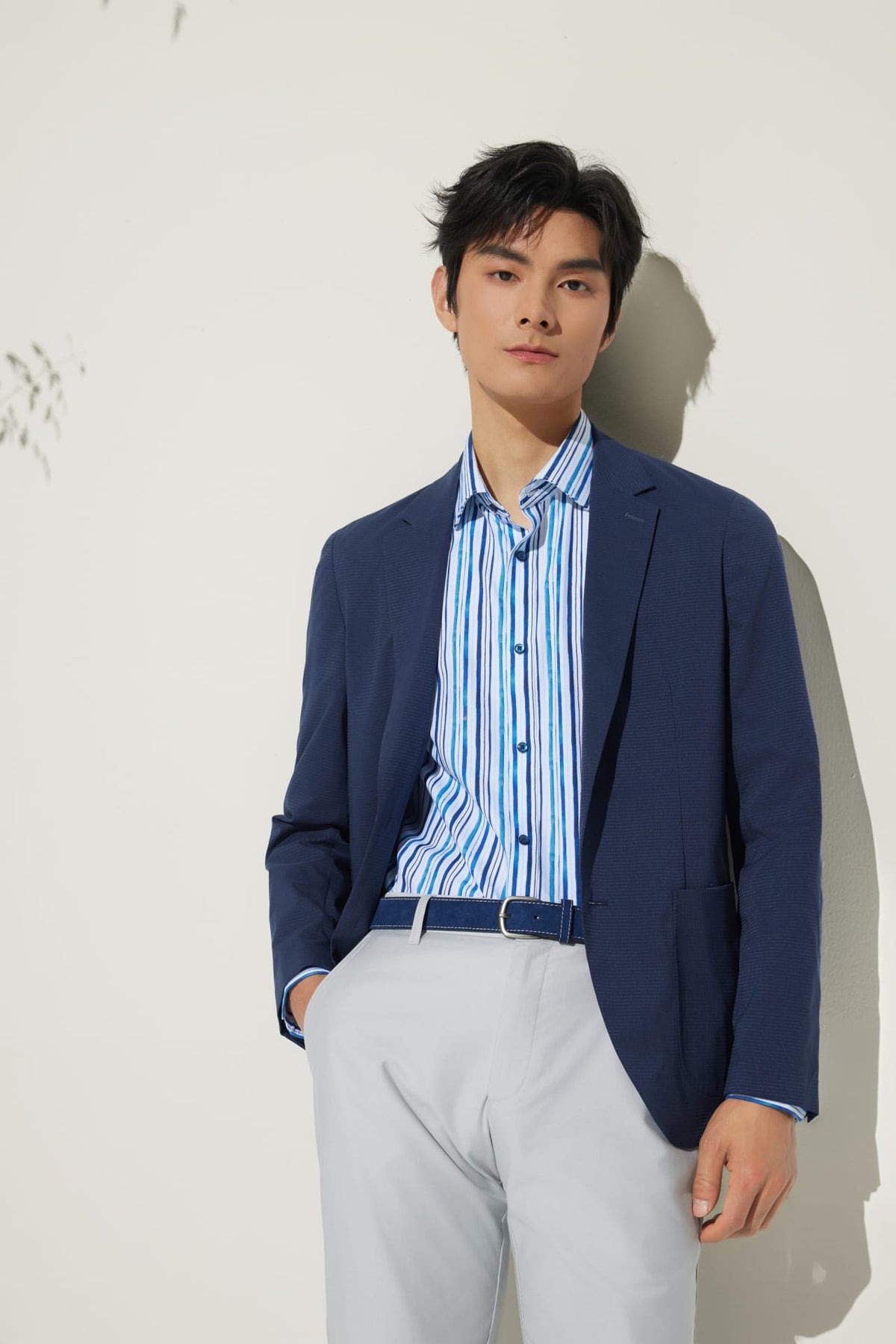 G2000 Shirts Cotton Digital Print Smart Fit Oxford Casual Shirt
