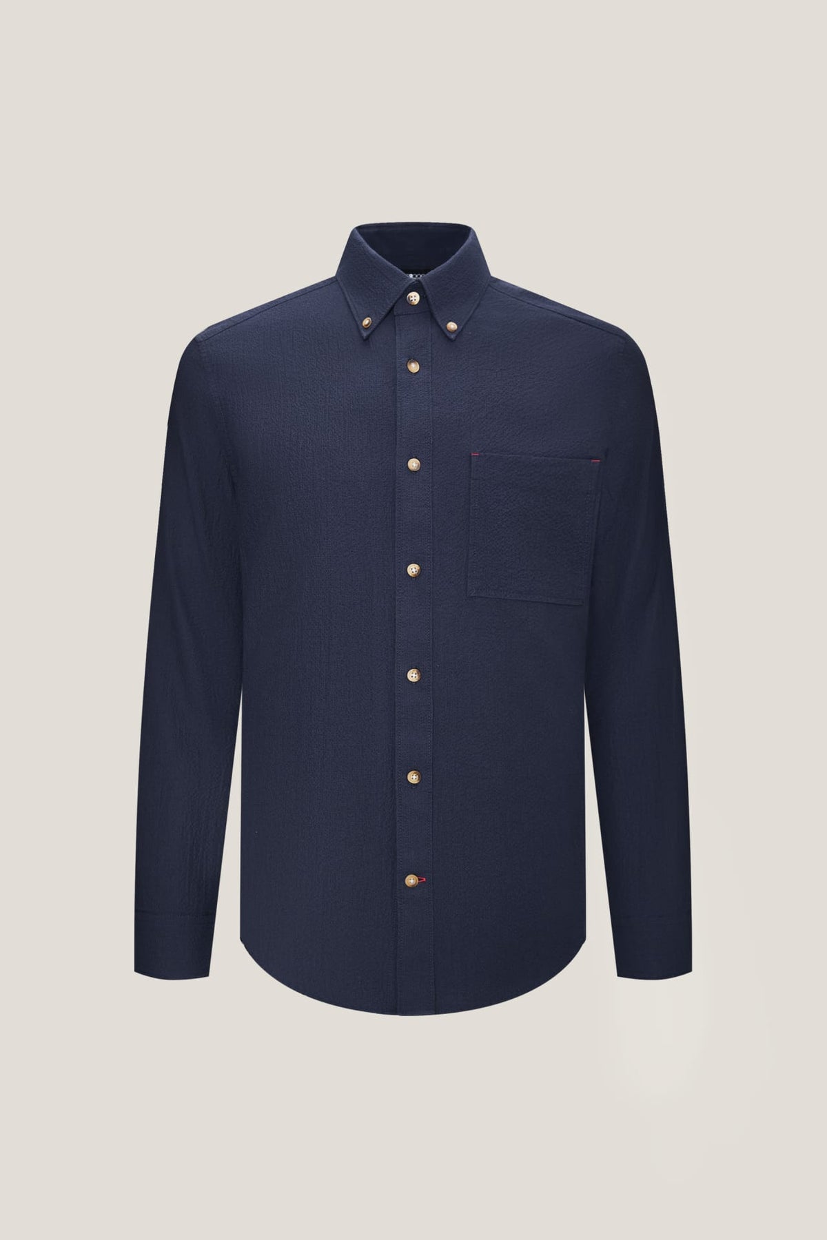 G2000 Shirts Cotton Seersucker Smart Fit Casual Shirt with Pocket Stormy Darkness Smart