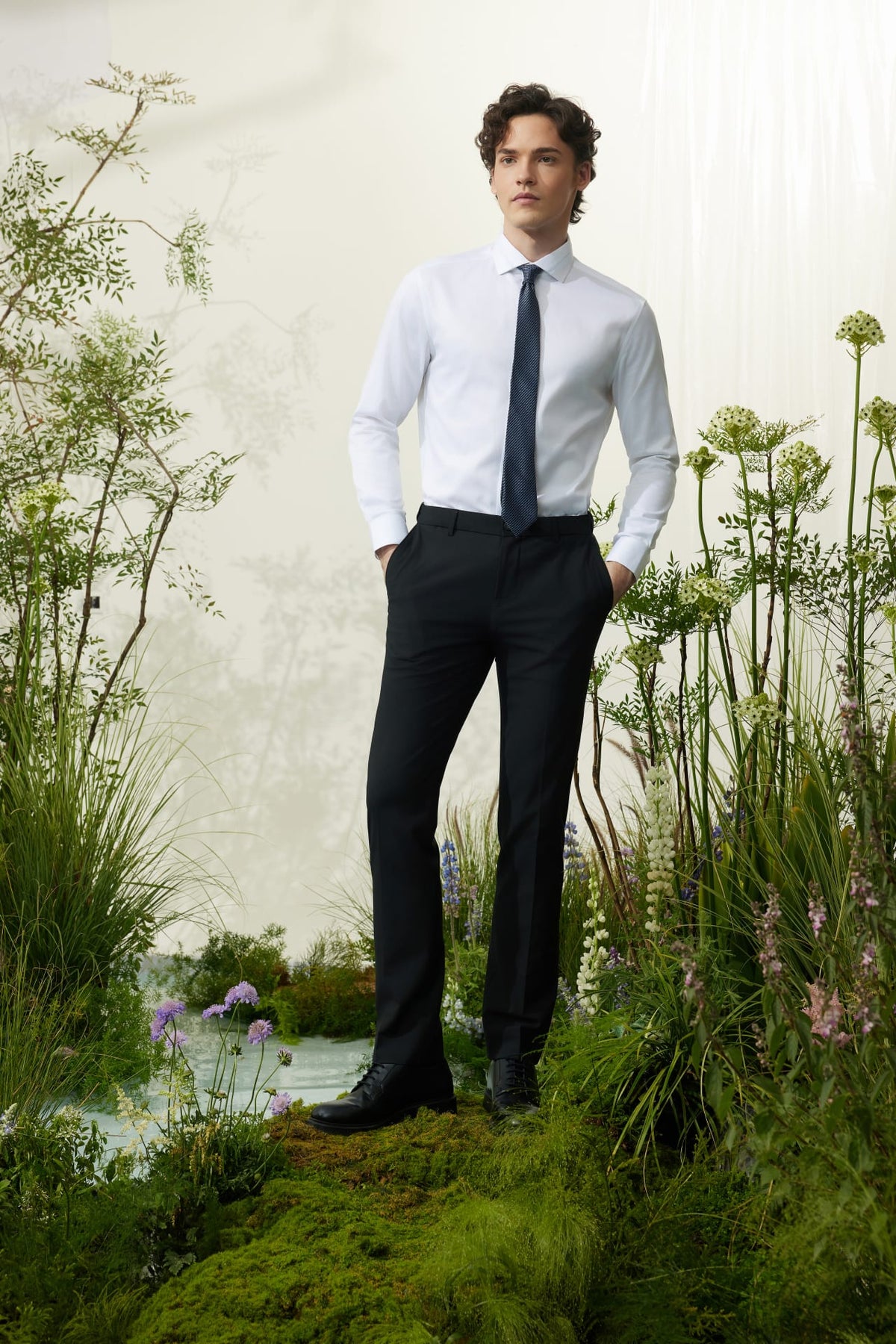 G2000 - Shirts - Non-Iron Cotton Stretch Smart Fit Fine Twill Shirt with Design Detail