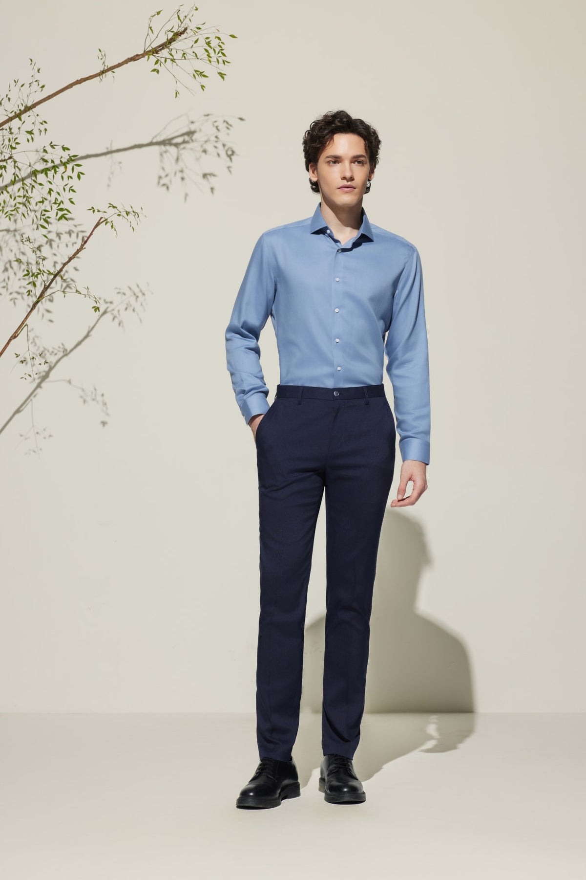 G2000 - Shirts - Non-Iron Super Soft Smart Fit Herringbone Shirt