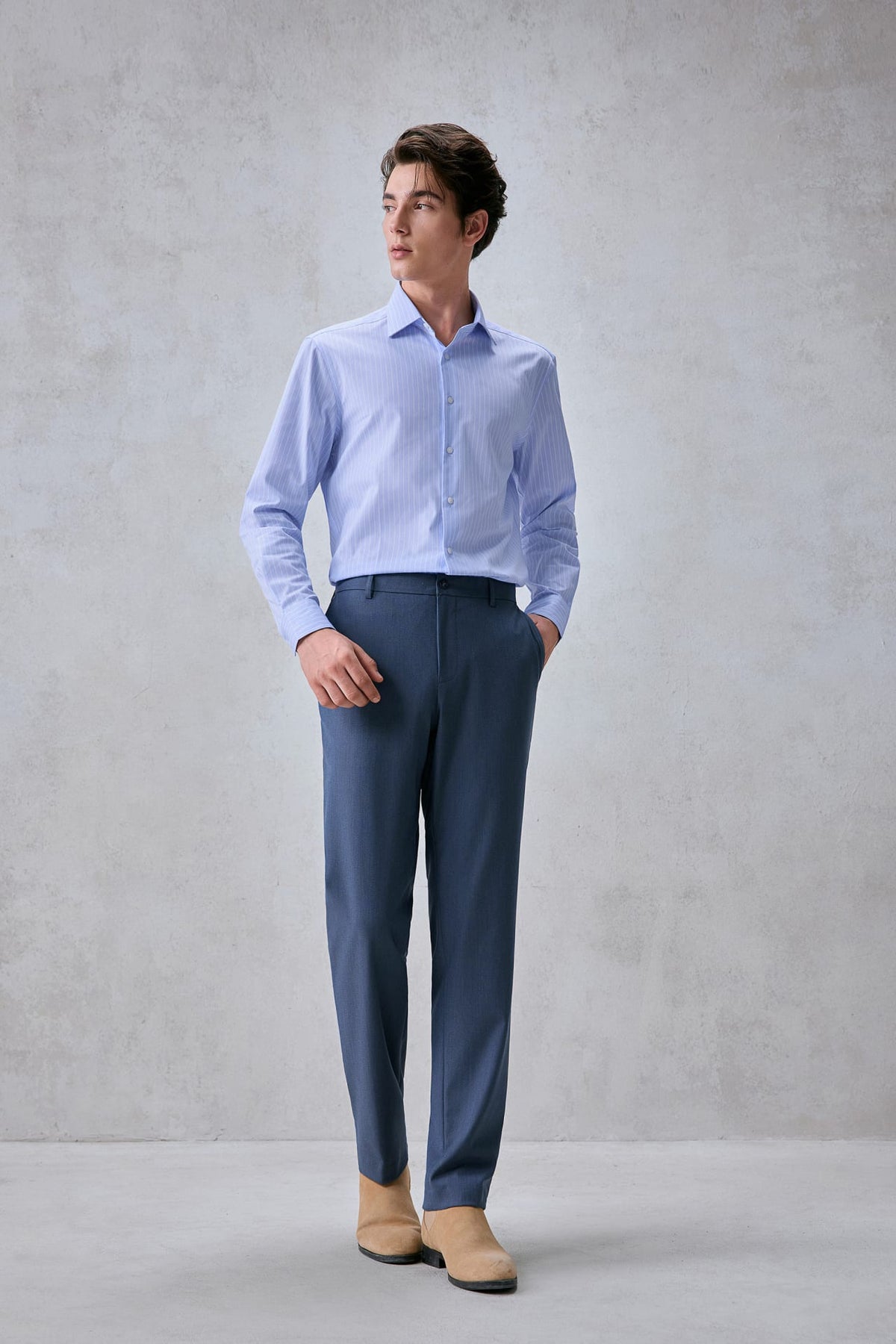 G2000 Shirts Non-Iron Easy Care Stripe Smart Fit Shirt Daphne Smart