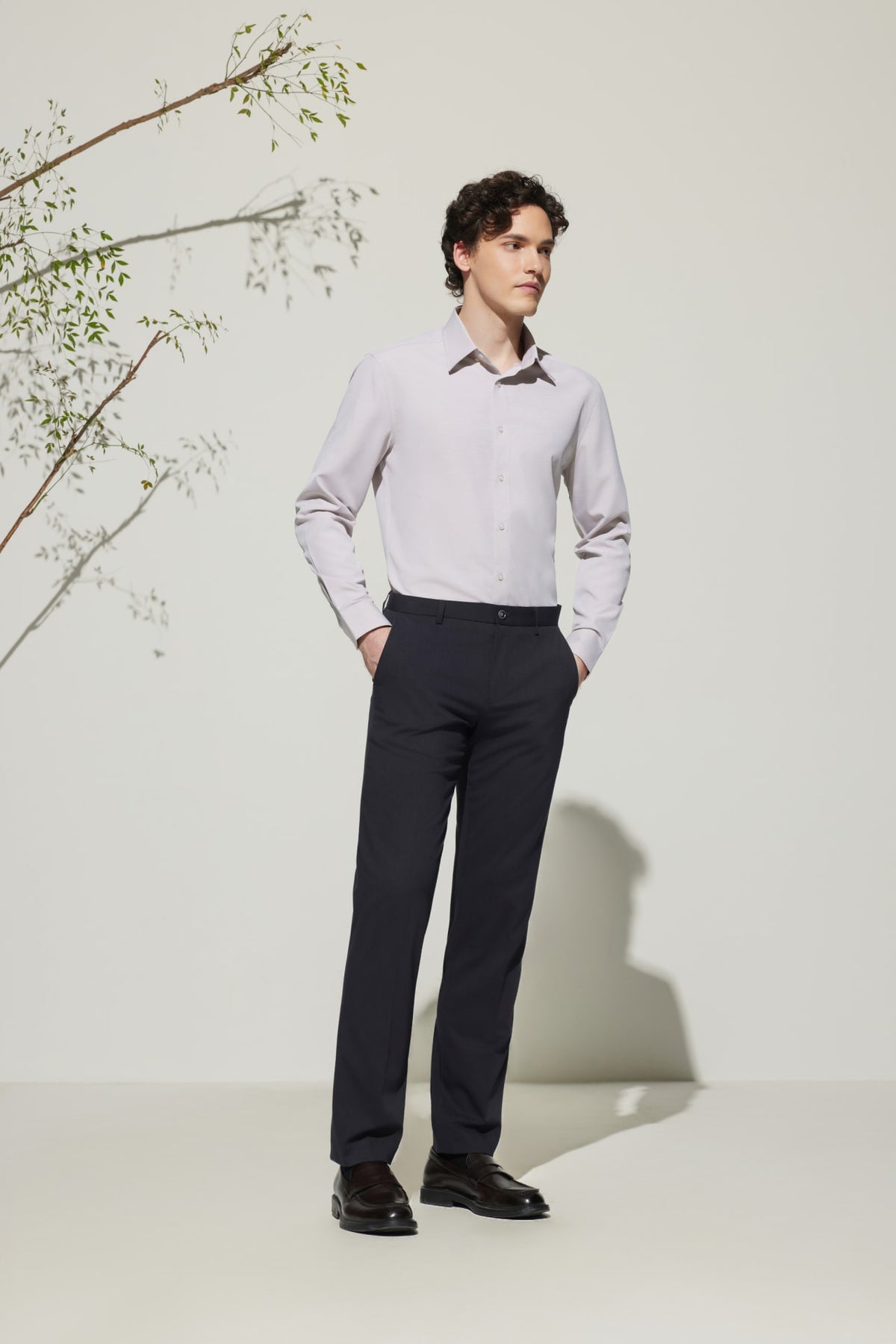 G2000 Shirts Non-Iron Dry Smart Fit Semi Solid Shirt