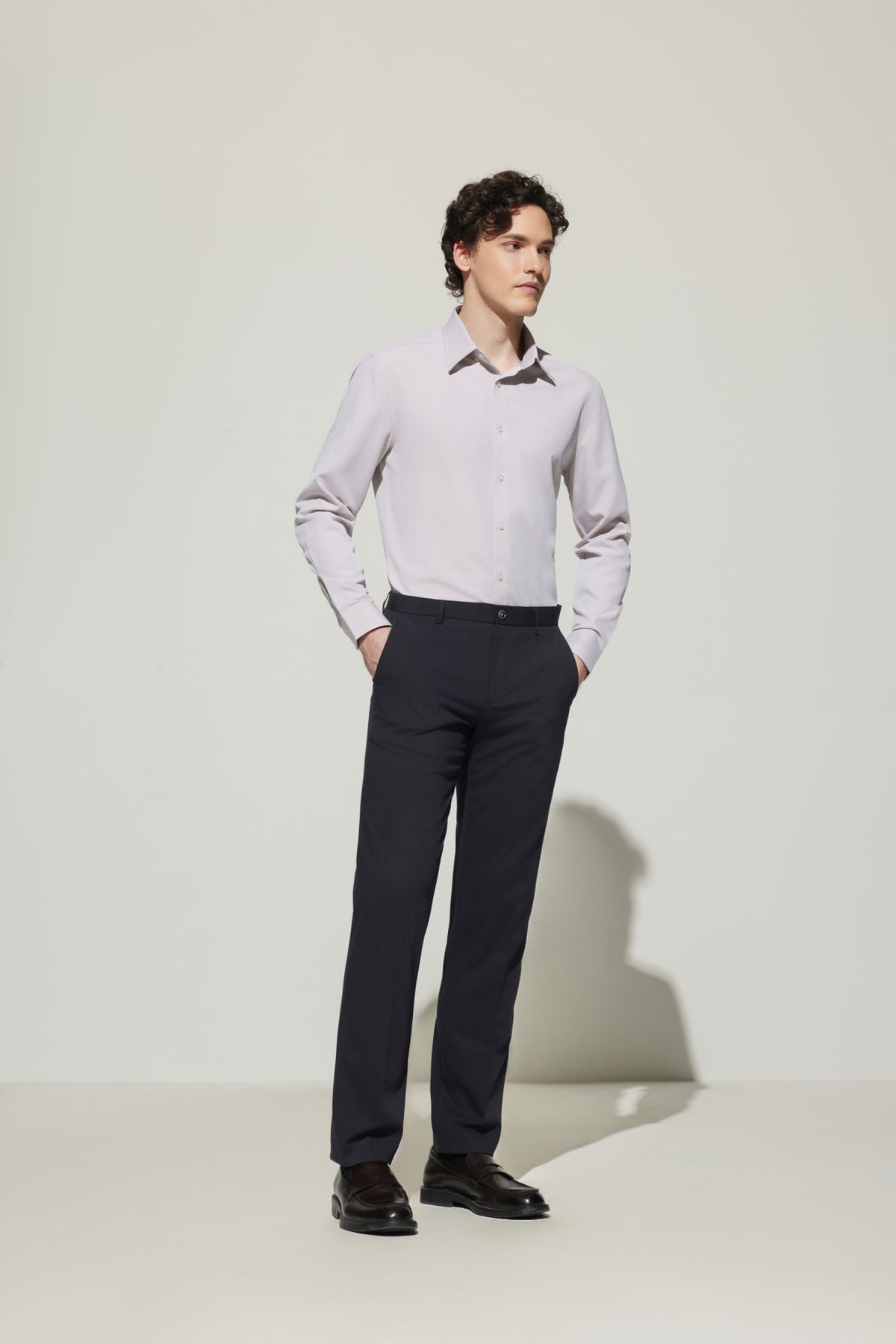 G2000 Shirts Non-Iron Dry Smart Fit Semi Solid Shirt Gilded Barley Smart