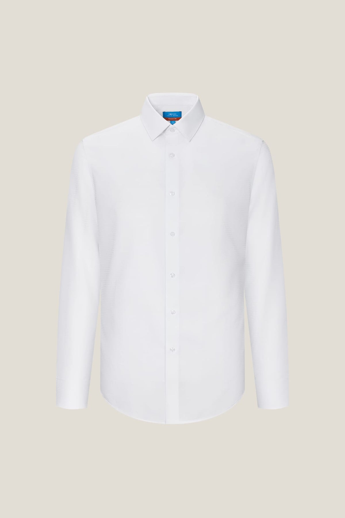 G2000 Shirts Non-Iron Dry Stretch Smart Fit Herringbone Texture Shirt Polished Frost Smart