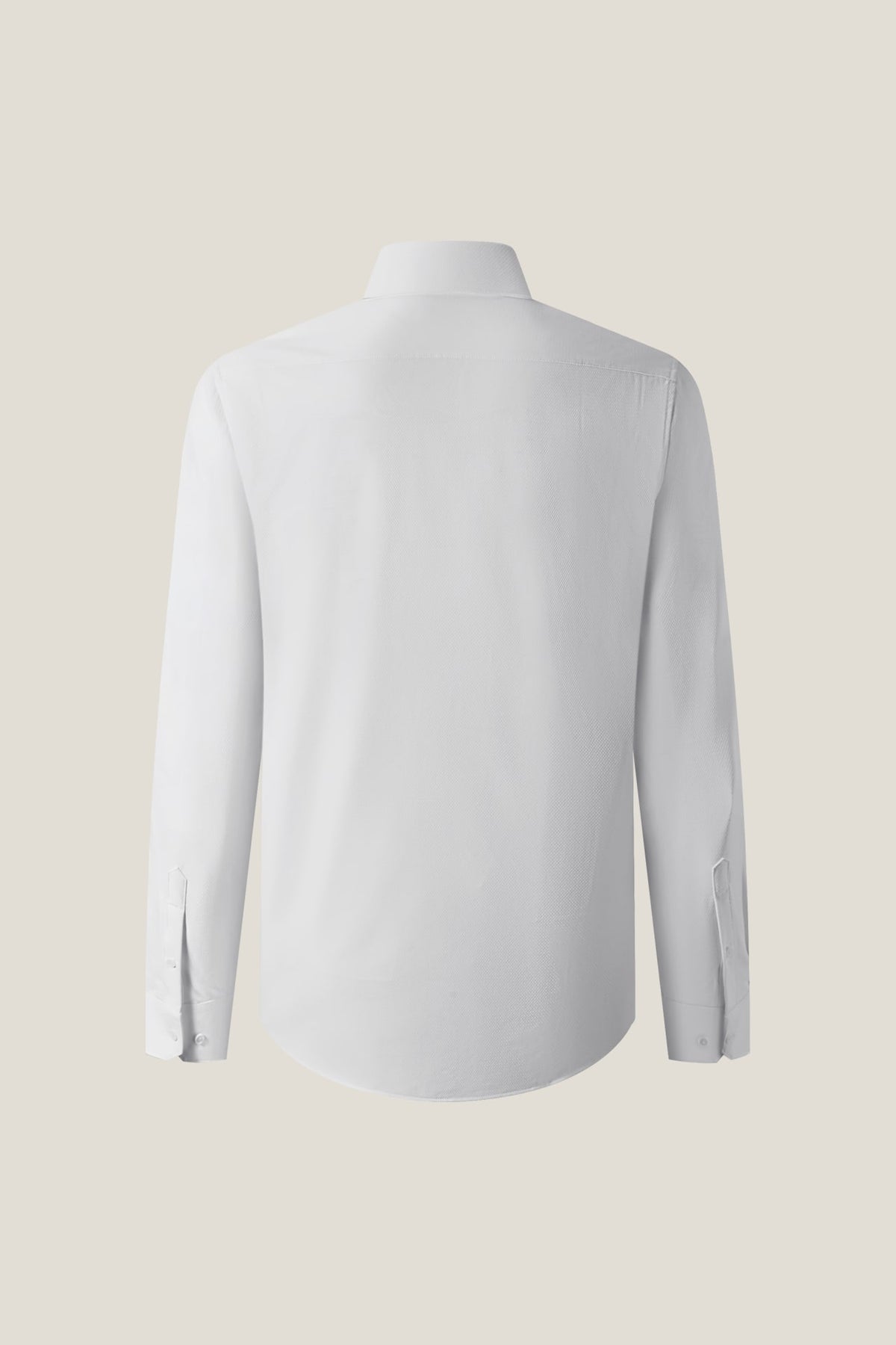 Non-Iron Dry Stretch Herringbone Smart Fit Long Sleeve Shirt