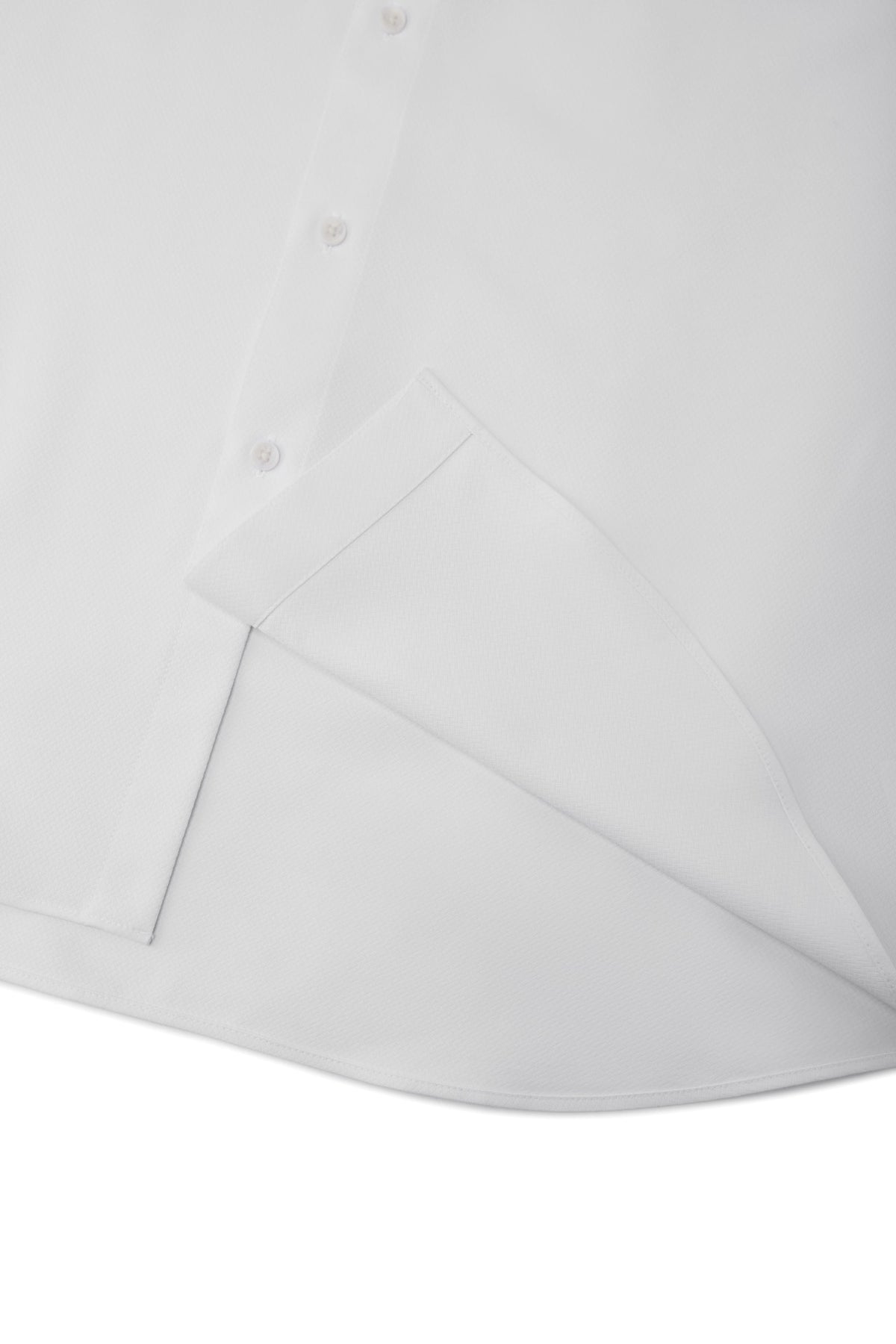 Non-Iron Dry Stretch Herringbone Smart Fit Long Sleeve Shirt