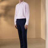 Non-Iron Dry Stretch Herringbone Smart Fit Long Sleeve Shirt